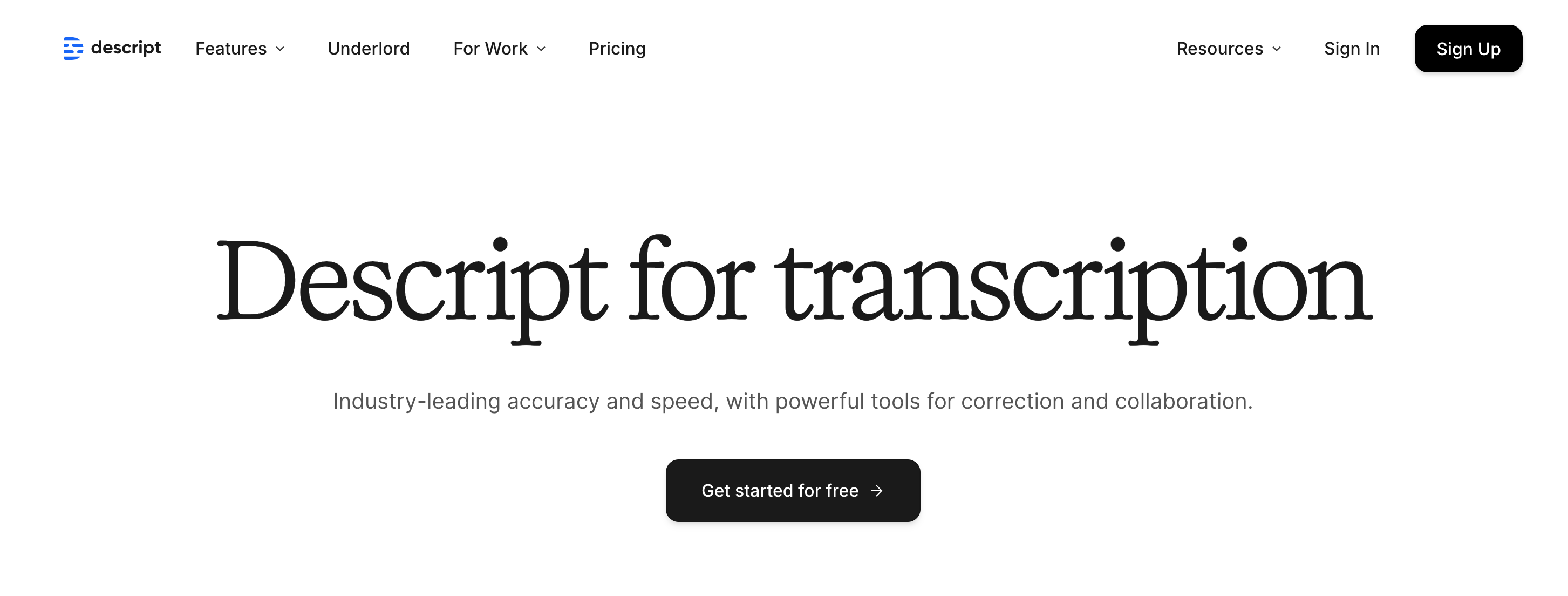 Description app screenshot