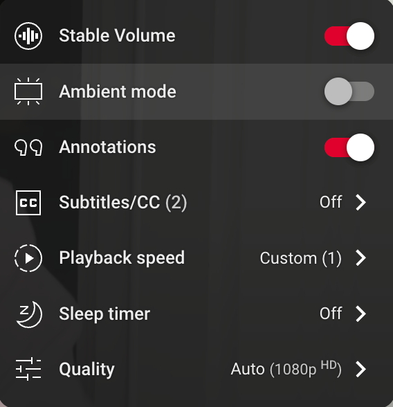 What is YouTube Ambient Mode?