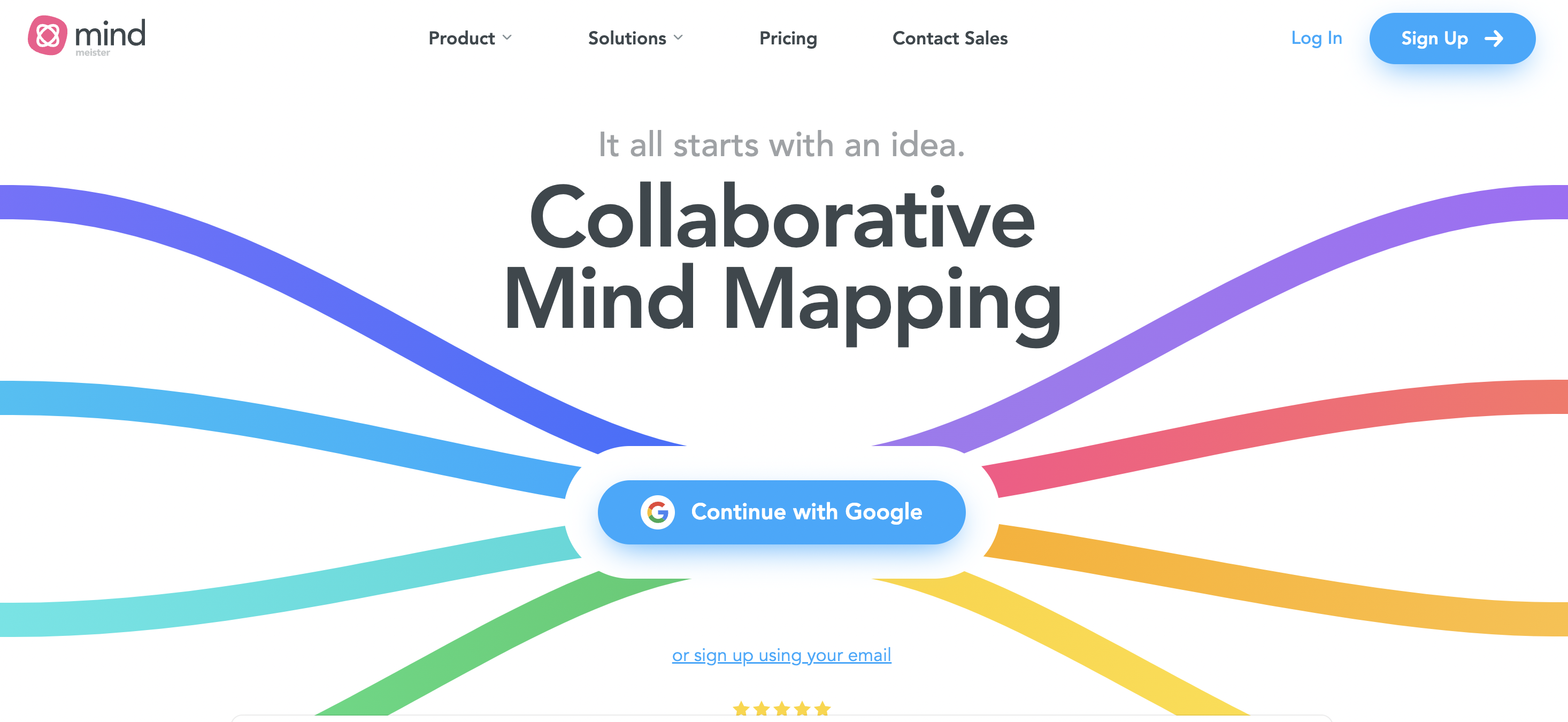 4. MindMeister- idea generation management tool