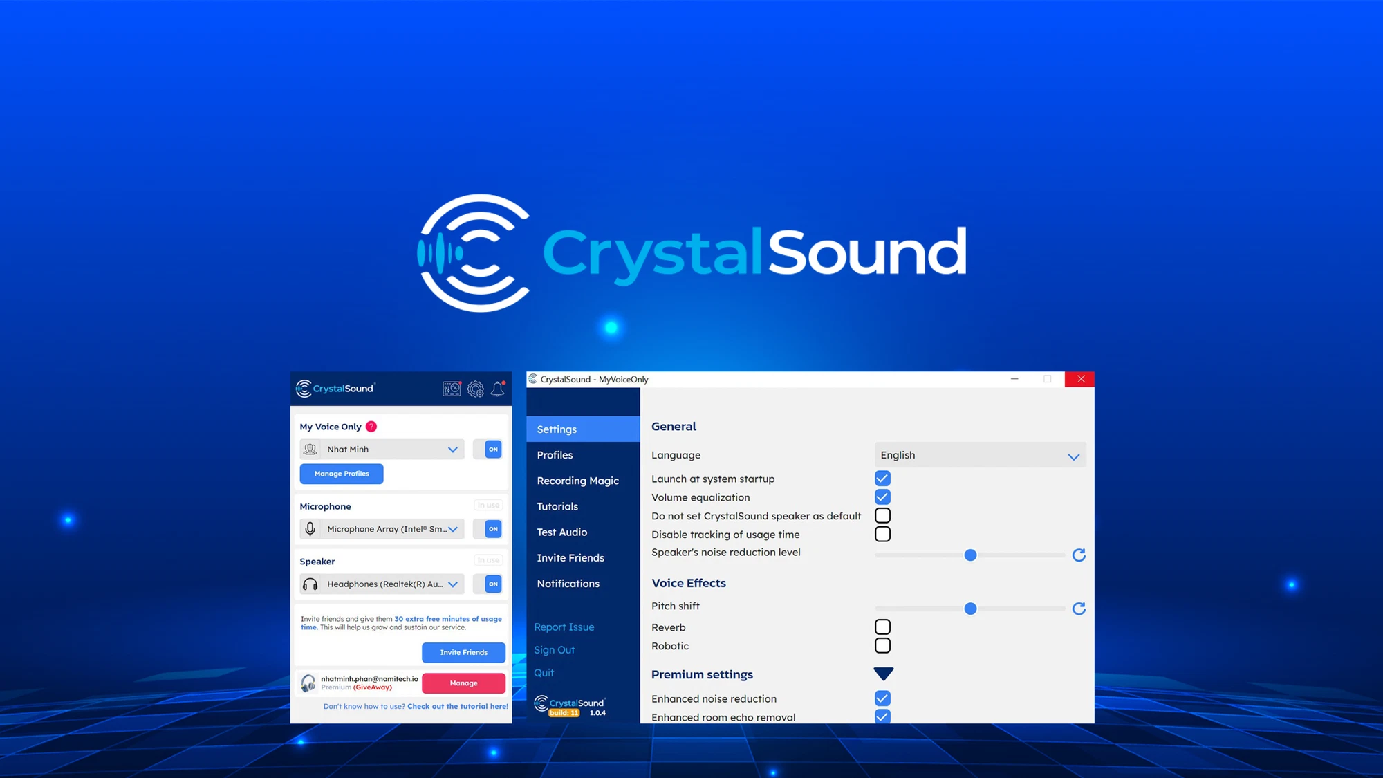 CrystalSound- Best for Voice Isolation and Privacy 