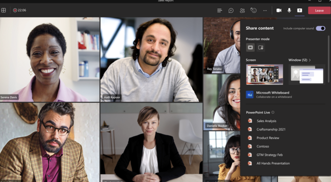 PowerPointlive Microsoft Teams