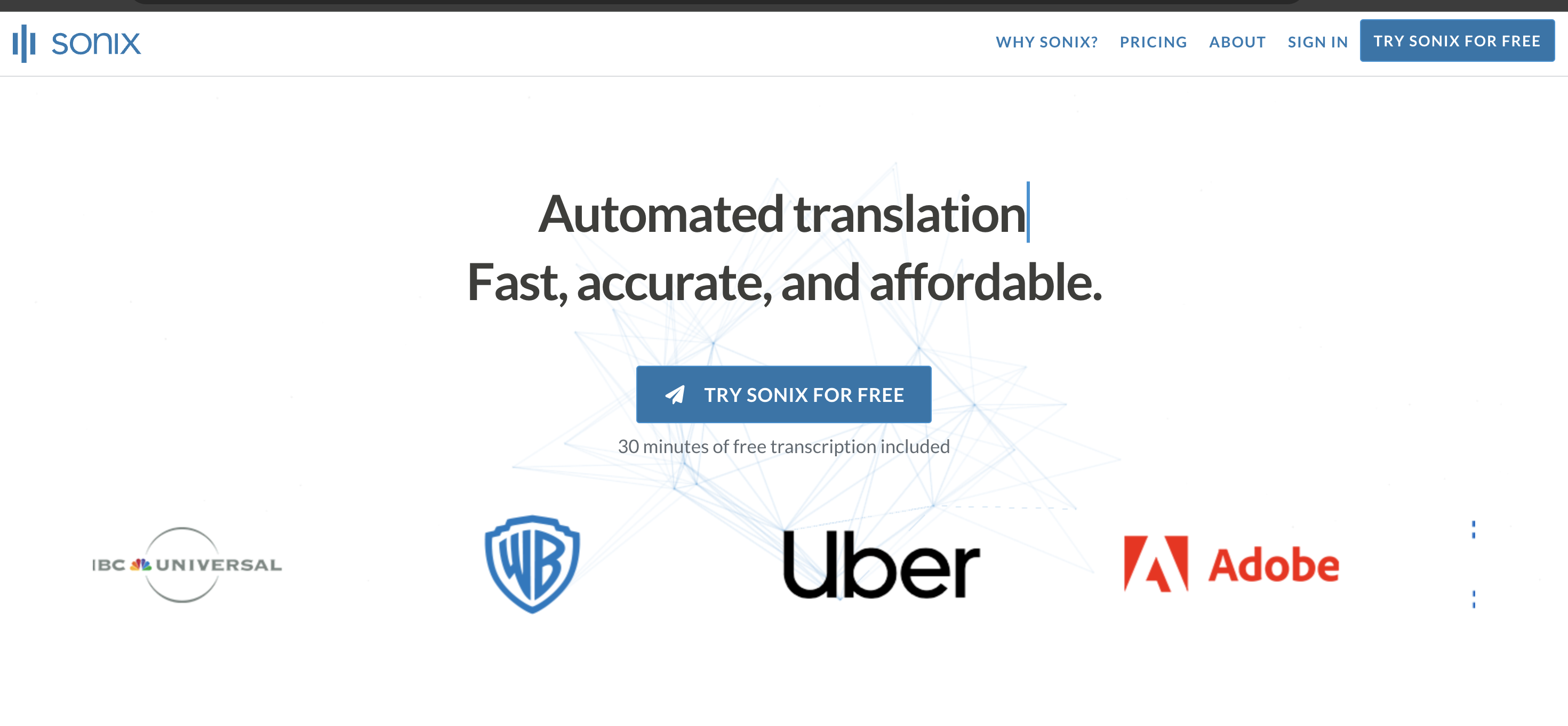 Sonix, free podcast transcription