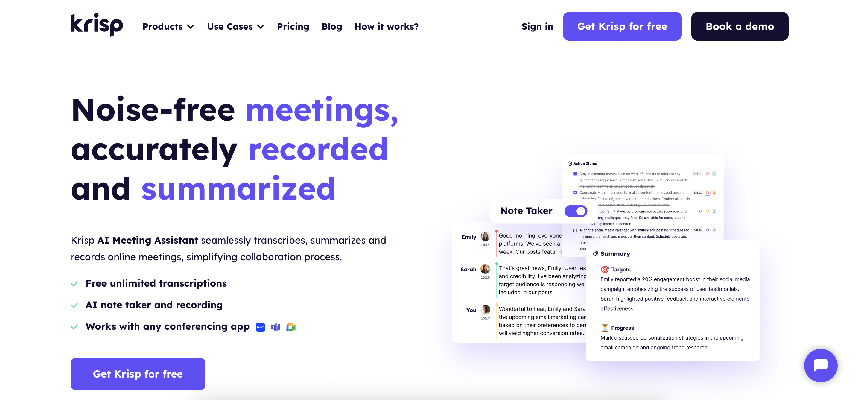 Krisp AI Meeting Assistant