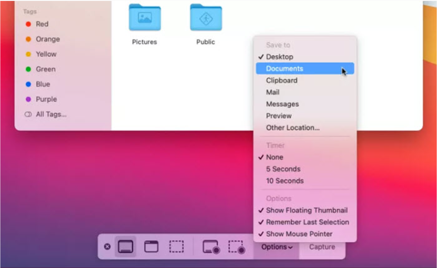 Screenshot Toolbar record