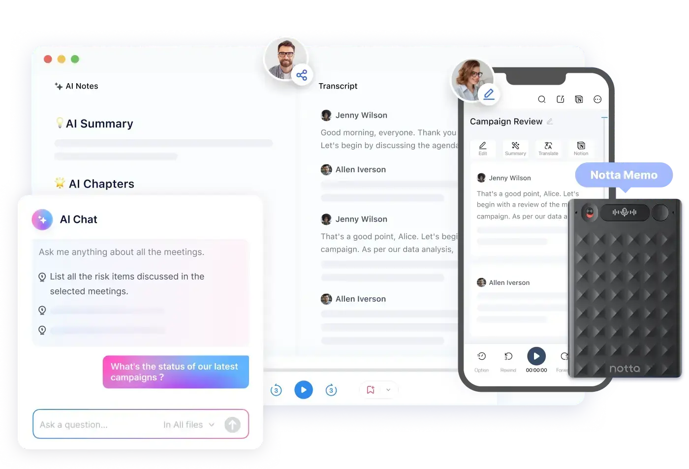Best Summary Generators for Audio/Video & Live Meeting Capture: Notta 