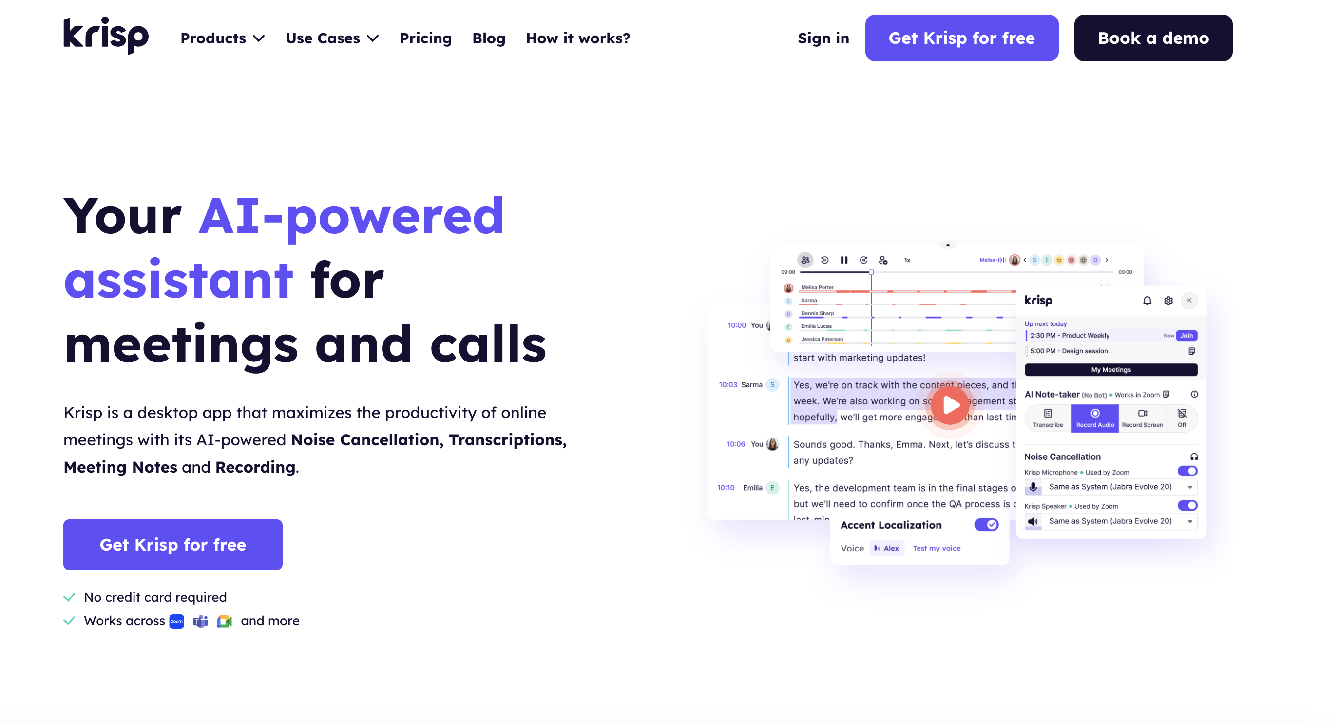 Virtual meeting tool- Krisp
