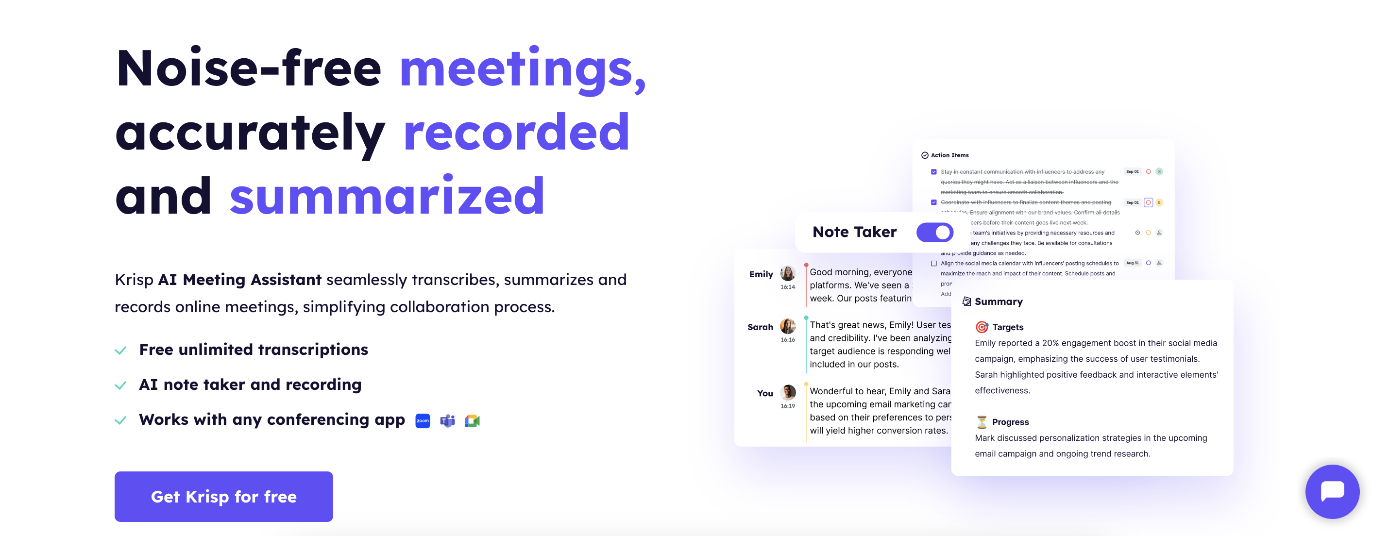 Krisp AI Meeting Assistant 
