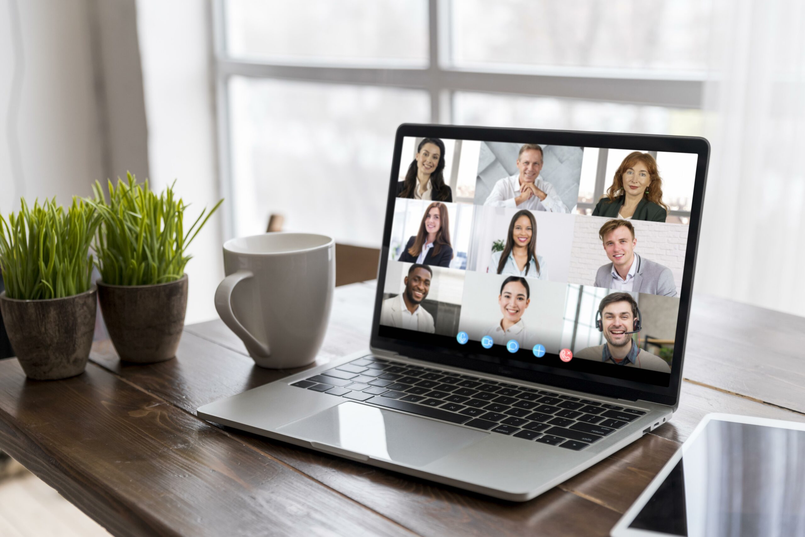 Virtual meeting setting example