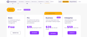 MeetGeek pricing