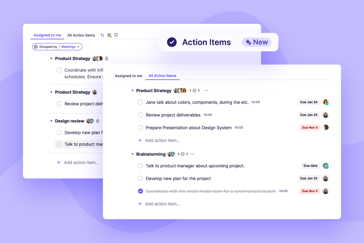 Introducing Centralized Action Items