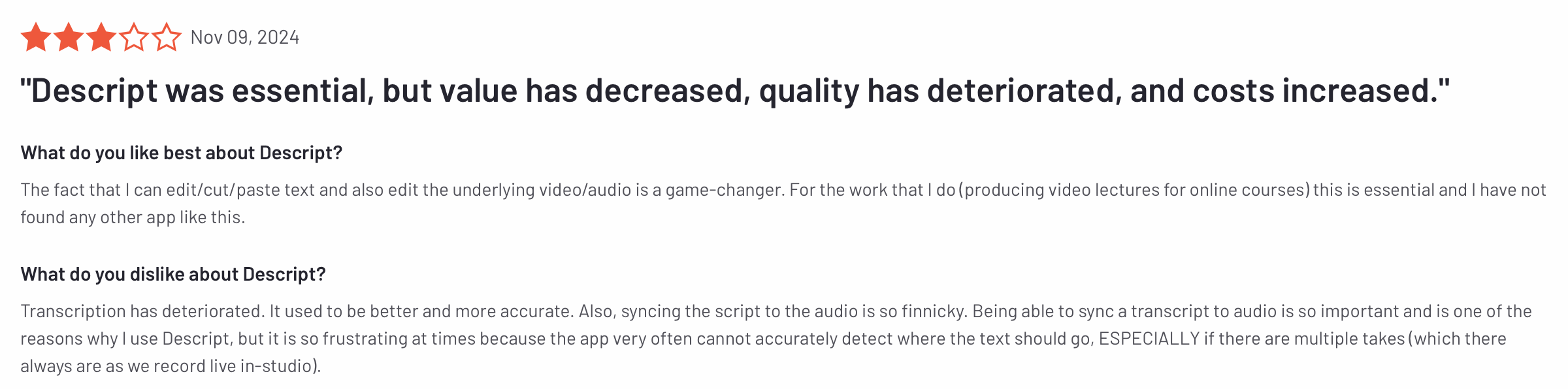 Descript review