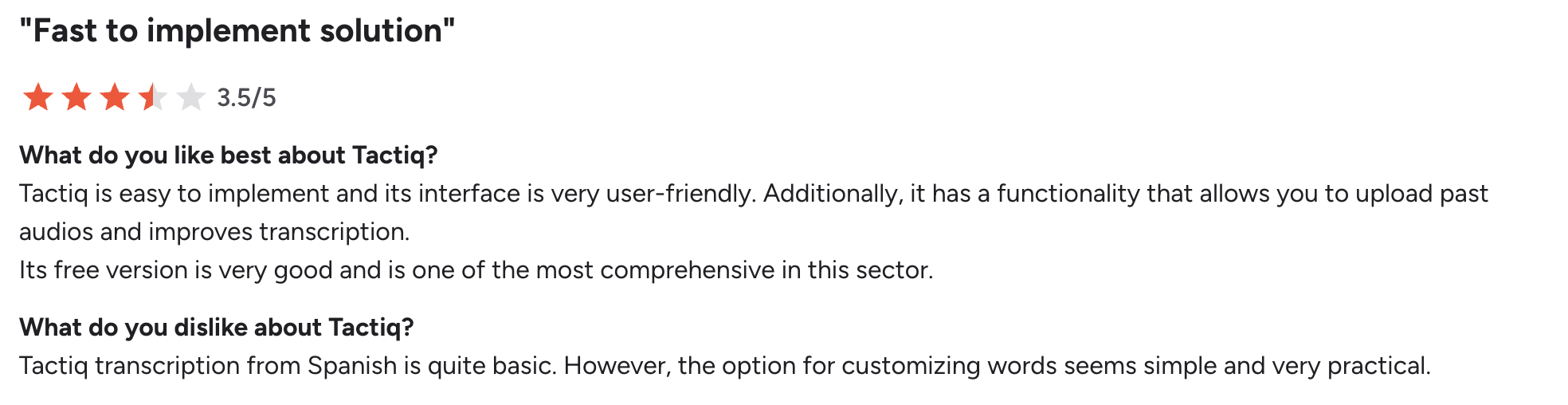 Tactiq Reviews