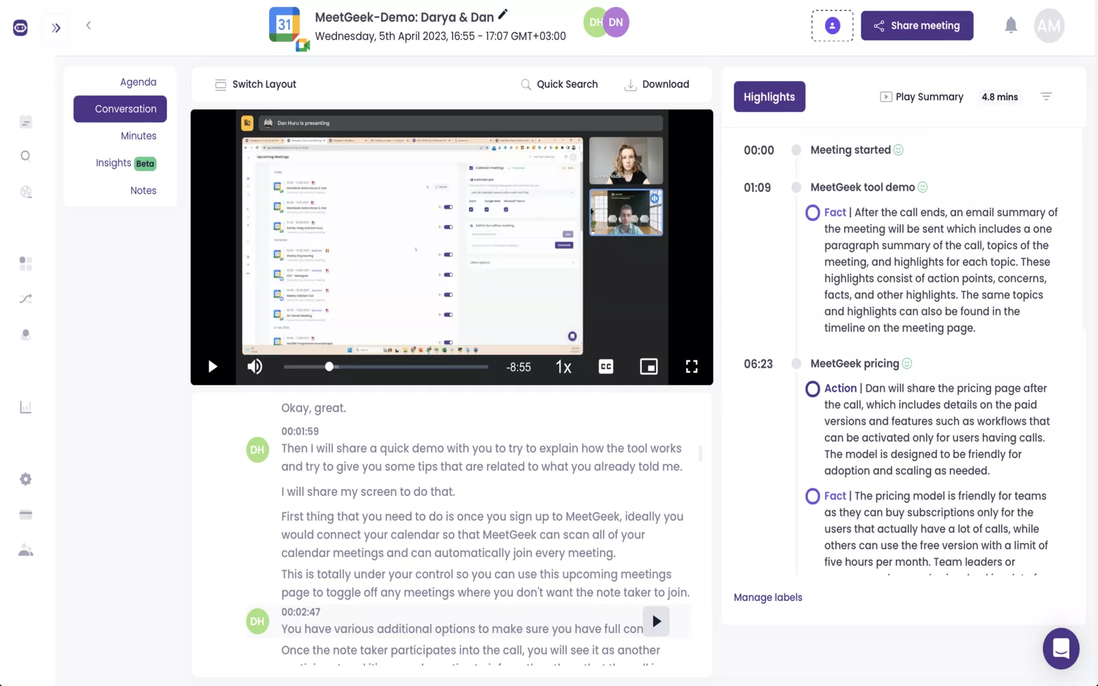 Meetgeek for the best fathom alternatives 