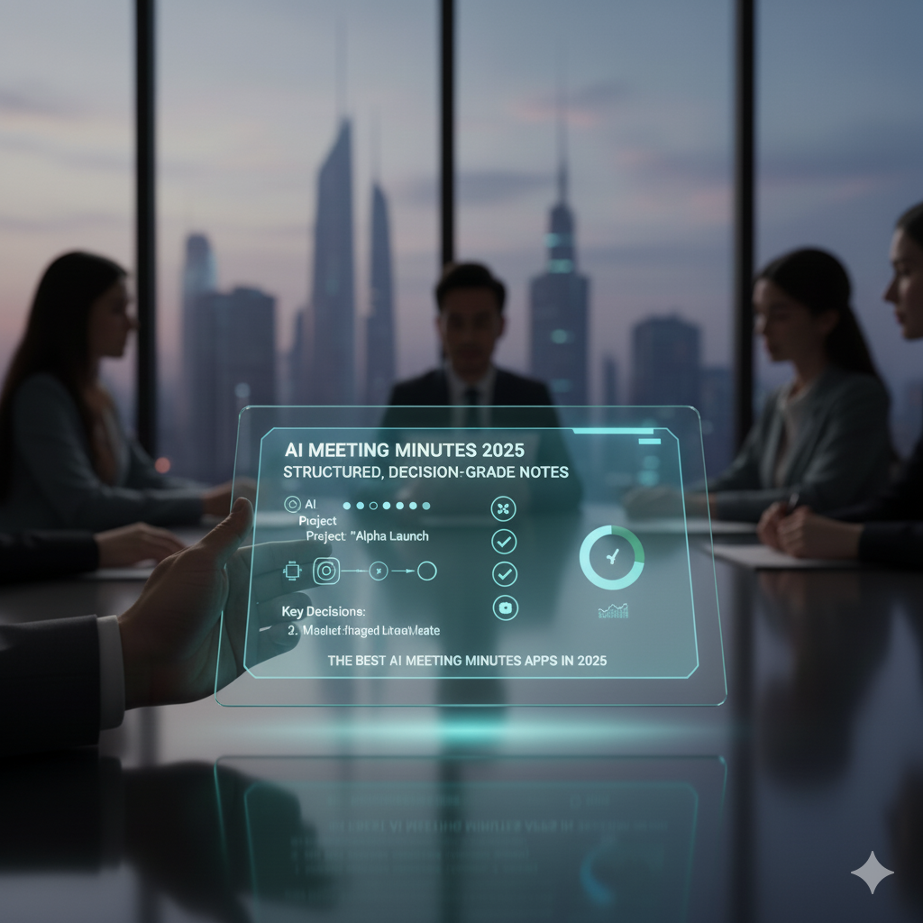 The Best AI Meeting Minutes Apps in 2026 for Structured, Decision-Grade Notes