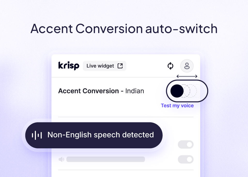 Introducing Accent Conversion auto-switch - Krisp