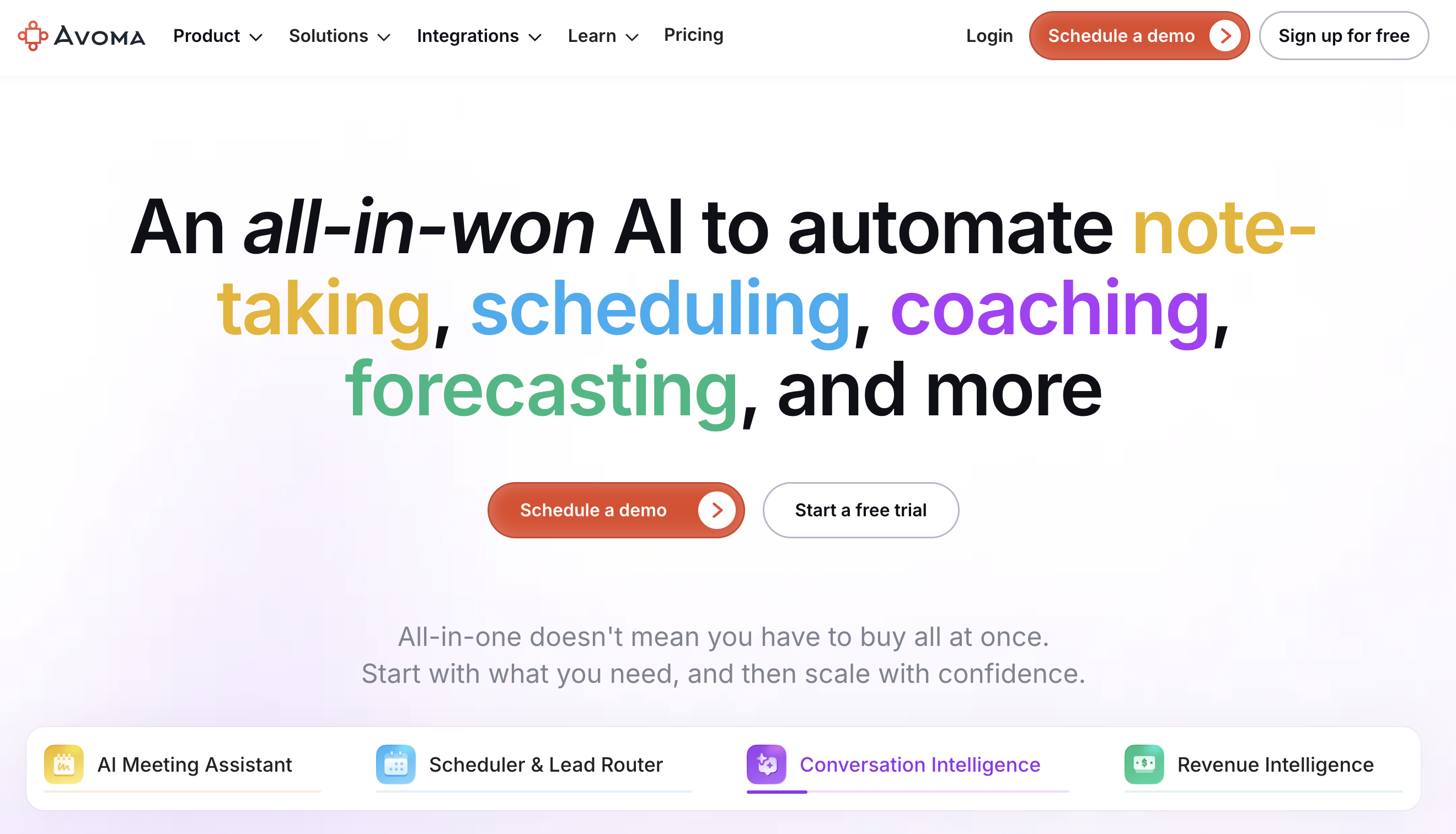 Avoma - AI meeting assistant for sales teams 