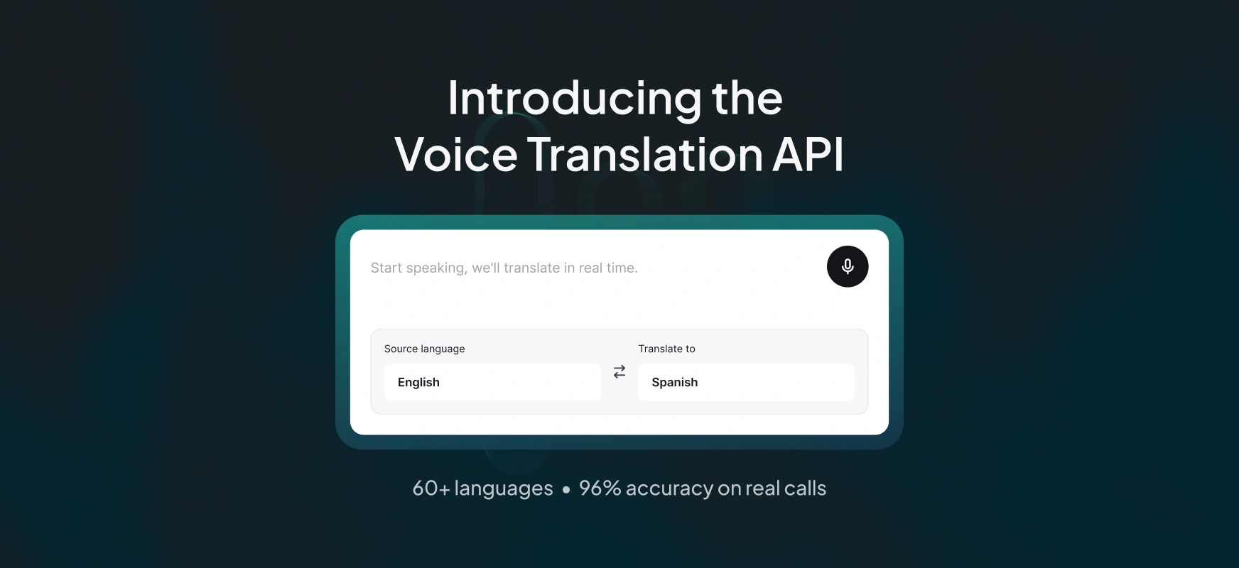 Introducing the Voice Translation API: Real-Time Speech-to-Speech Translation for Developers