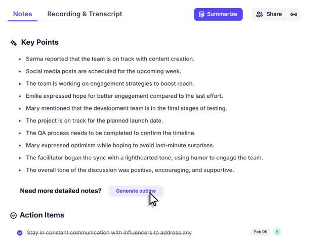 AI Meeting Notes