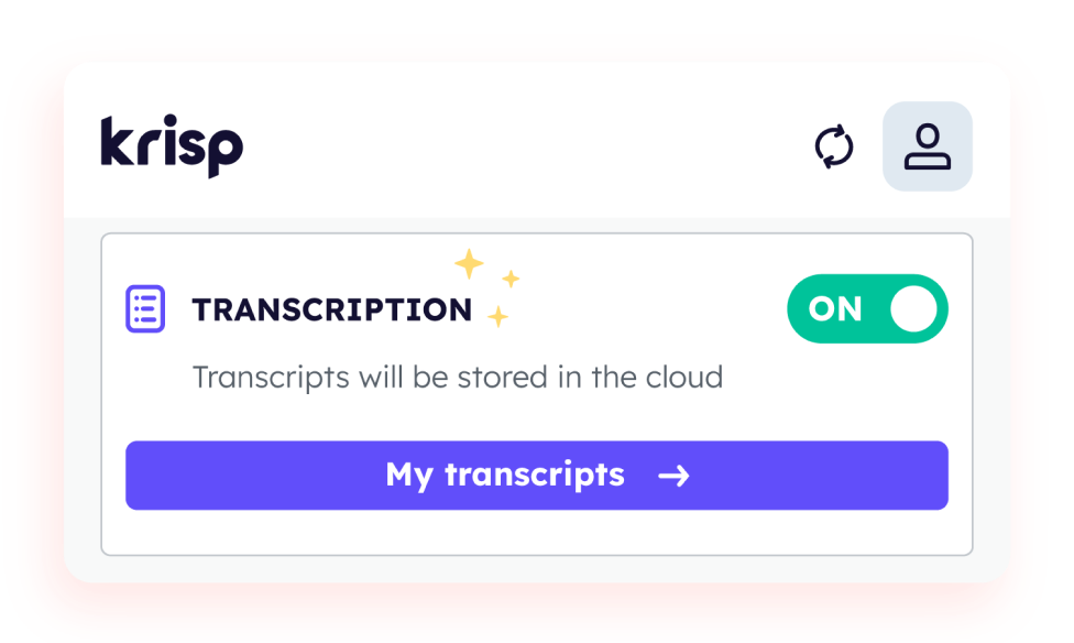 Searchable transcripts for quick access