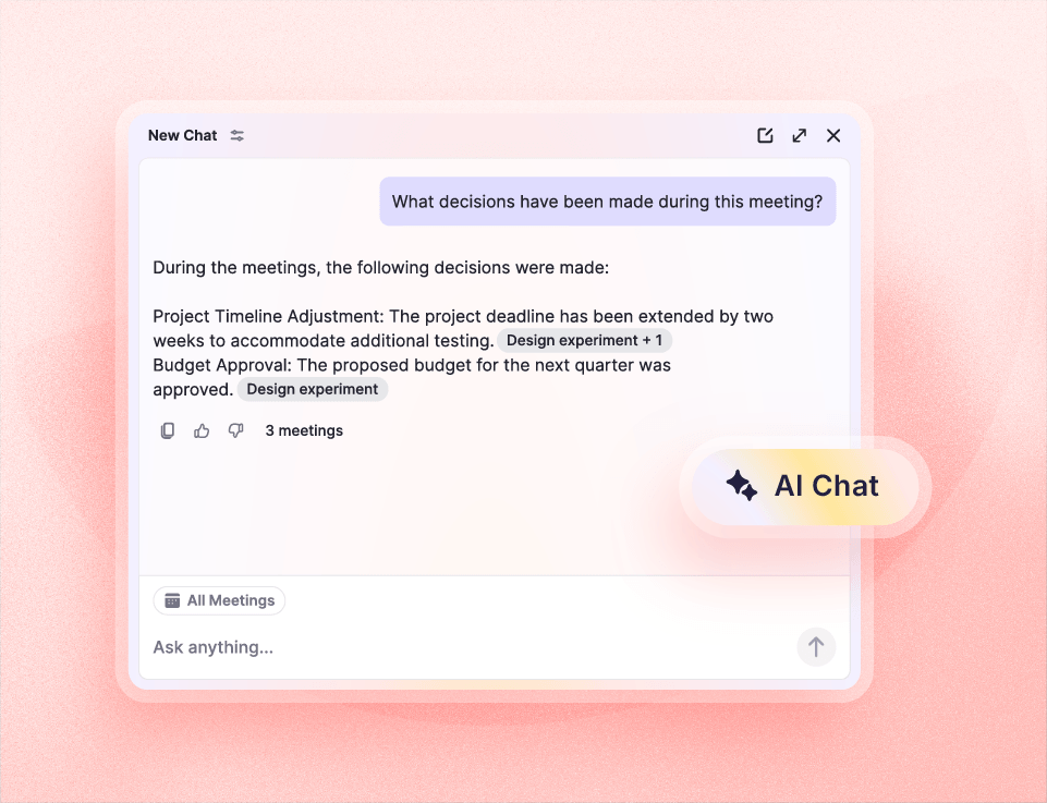 AI chat and insights