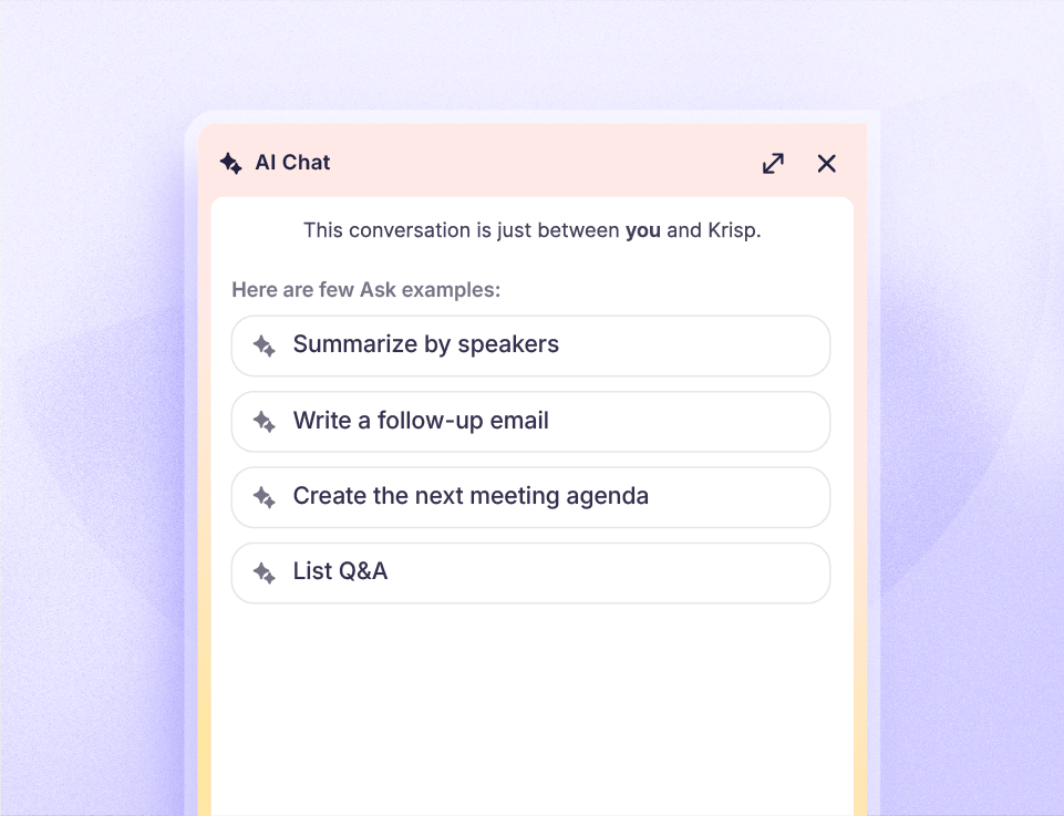 AI Chat and smart search