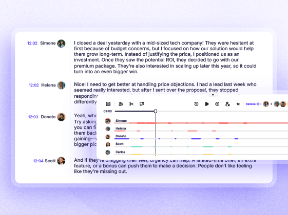 Speaker recognition with timestamps